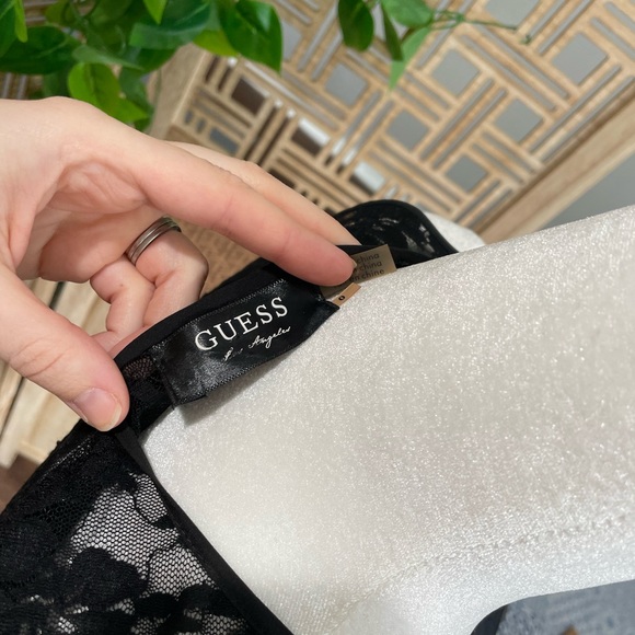 Black Lace Detail Dress by Guess - Picture 6 of 7